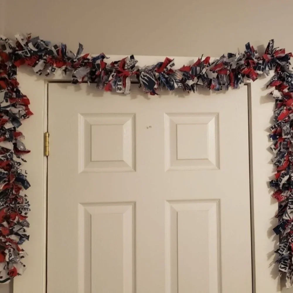 NFL Christmas- Garland -Holiday 8 foot handmade Christmas color: Multi-color